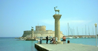Greece Rhodes harbour