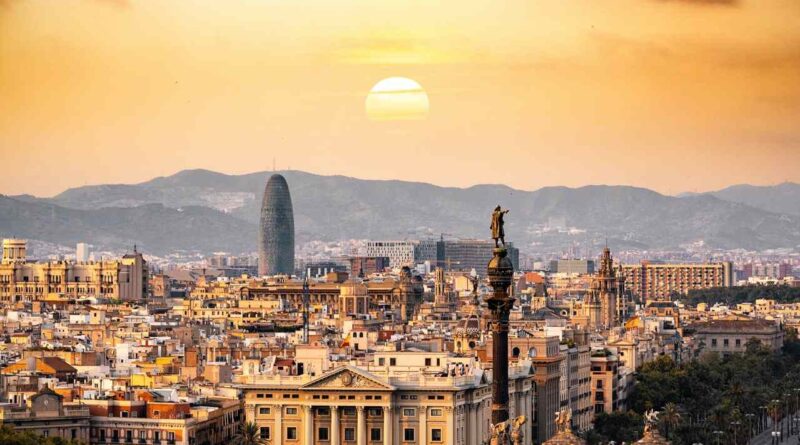 Barselona prelepi pogled na grad