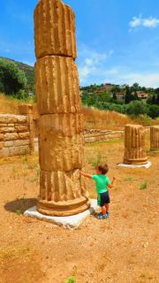 Dorski stubovi Greece Peloponnese ancient Messene columns
